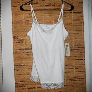 NWT No Boundaries White CAMI Top w/Lace *Tag Size: L (11-13)